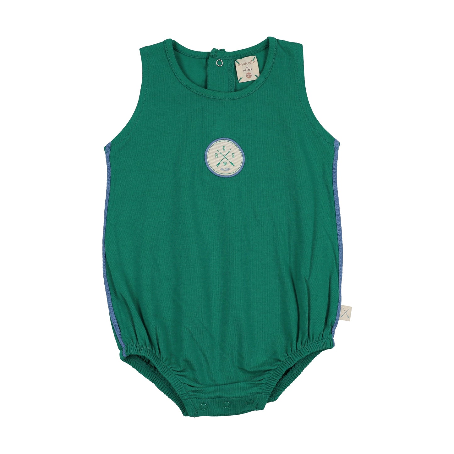 Boating Crew Bubble Romper- Electric Green