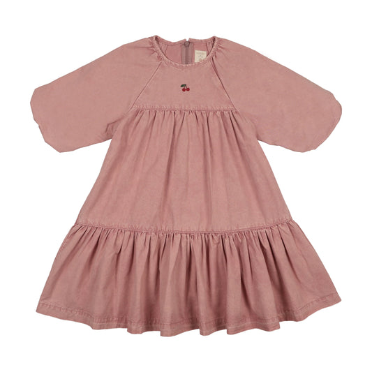 Denim Capsule 3/4 Sleeve Dress - Pink Wash