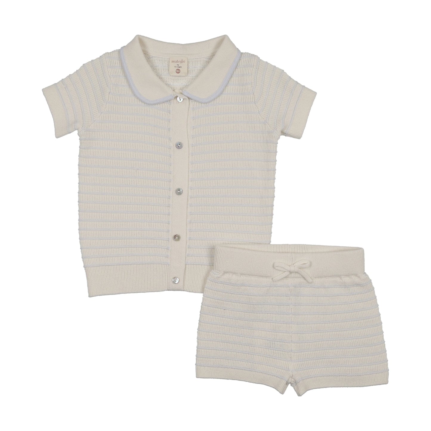 Textured Stripe Knit Set