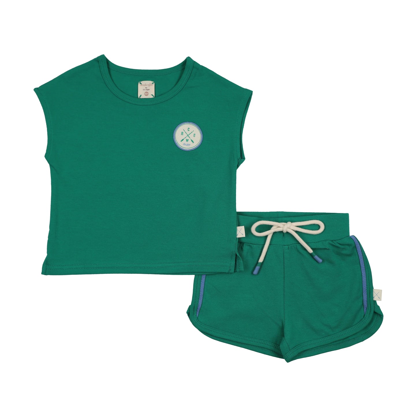 Boating Crew Boys Set- Electric Green