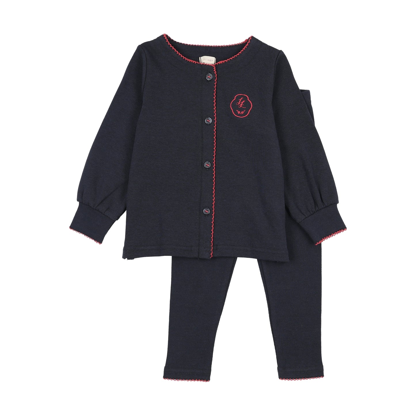 Girls Shabbos Lounge Set- Navy