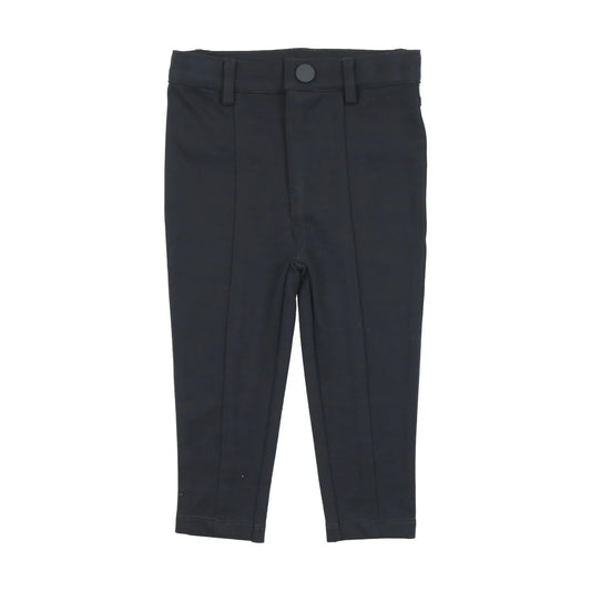 KNIT PANTS WITH SEAM- NAVY