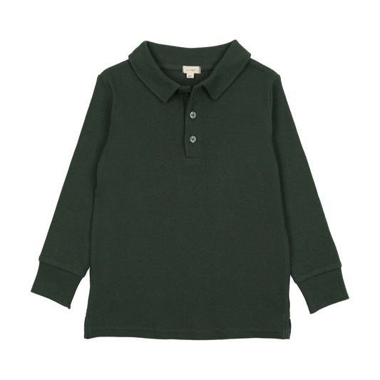 Ribbed Polo Green