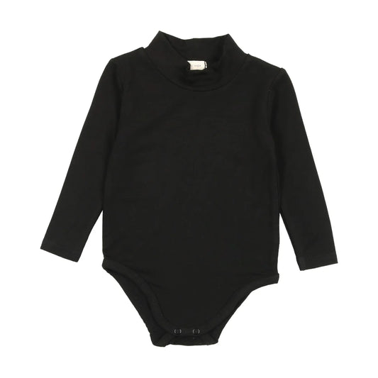 Bamboo Mockneck Onesie- Black