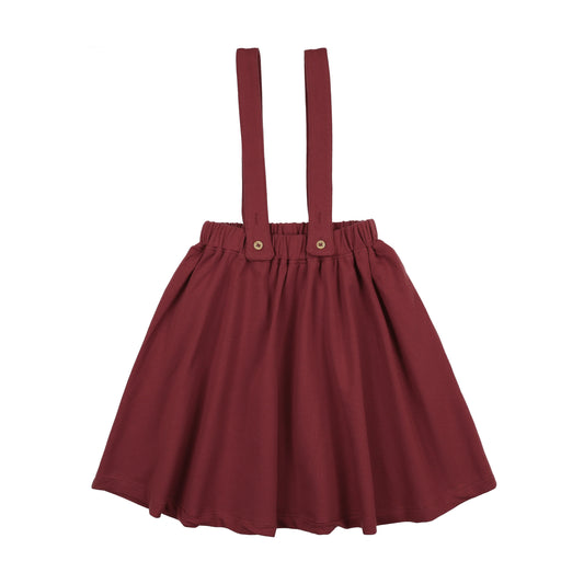 Suspender Skirt- Vintage Red