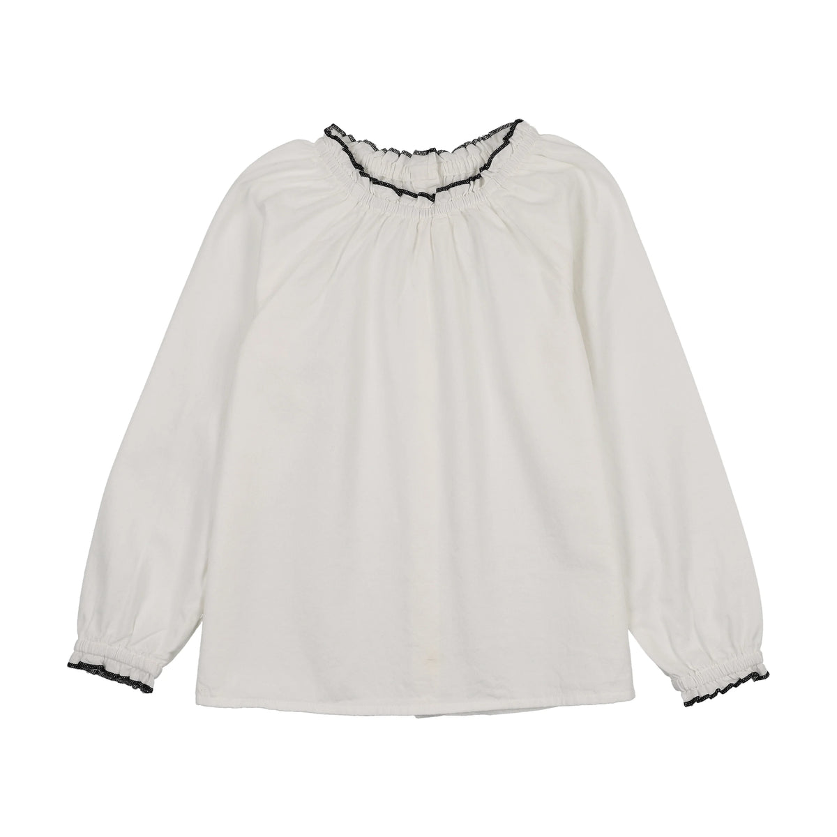 Ruffle Trim Blouse