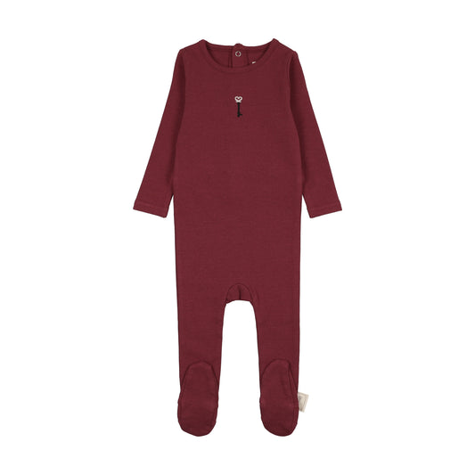 Limited Capsule Footie- Deep Red