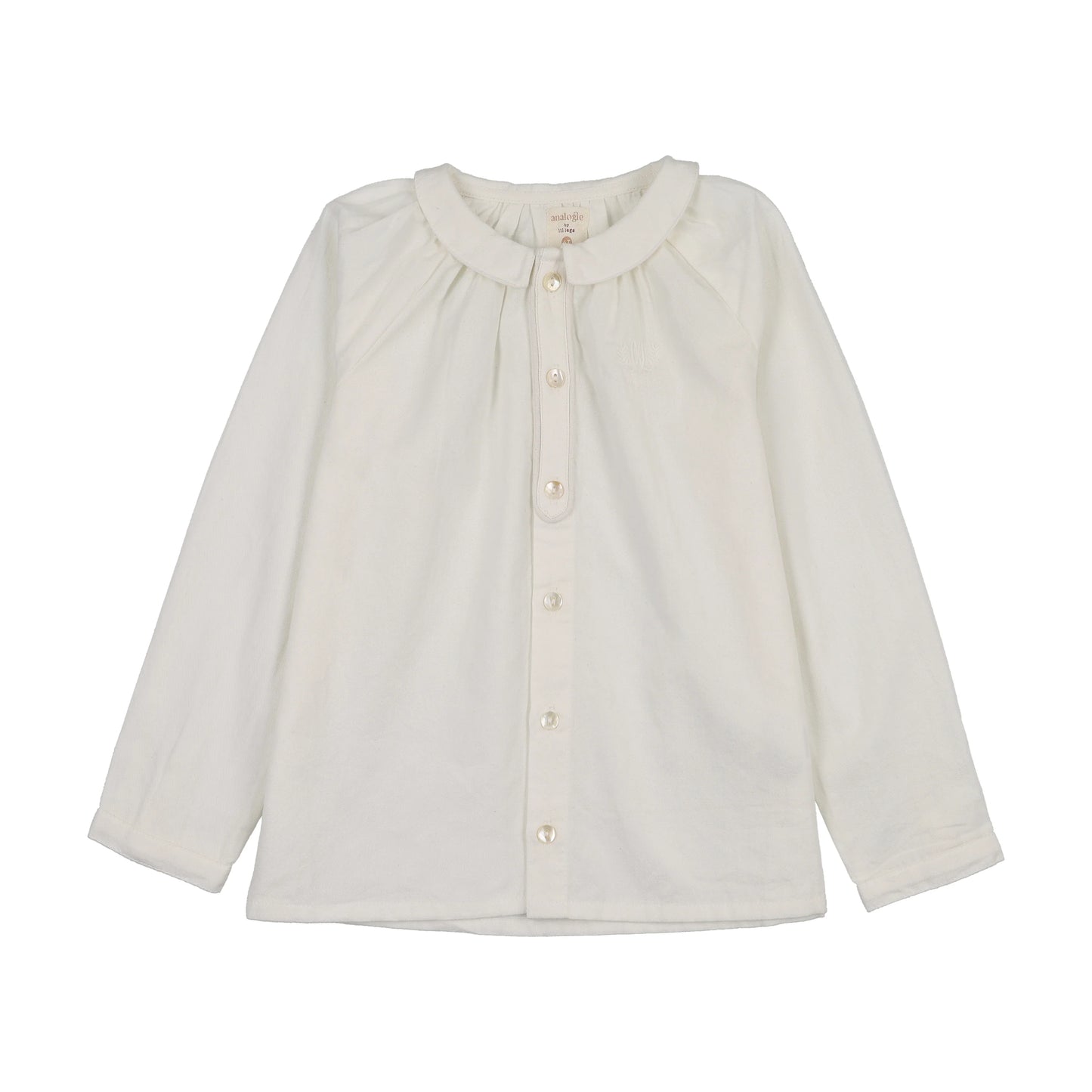 Toddler Boys Logo Shirt- Cream