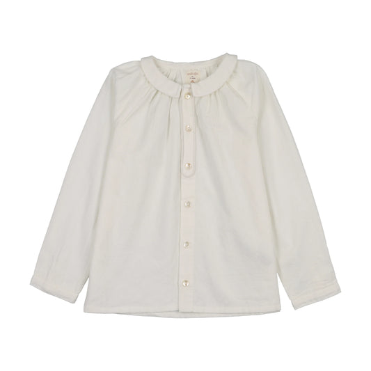 Toddler Boys Logo Shirt- Cream