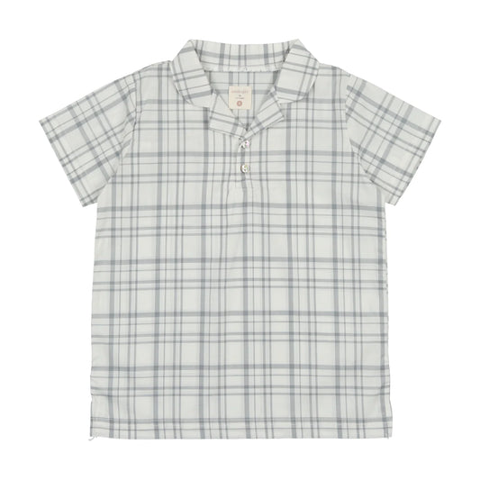 Collar Shirt- Light Blue Plaid