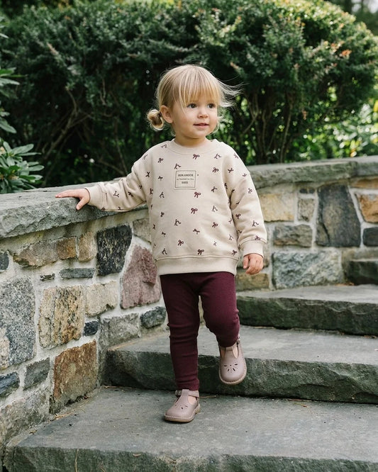 Bow Sweatshirt Set