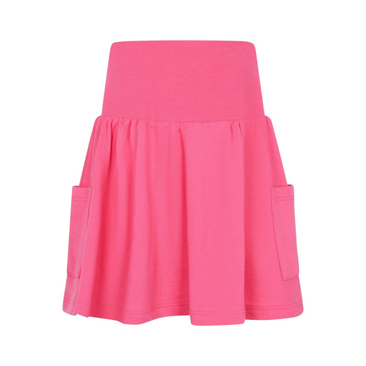Girls Short Tiered Skirt- Hot Pink