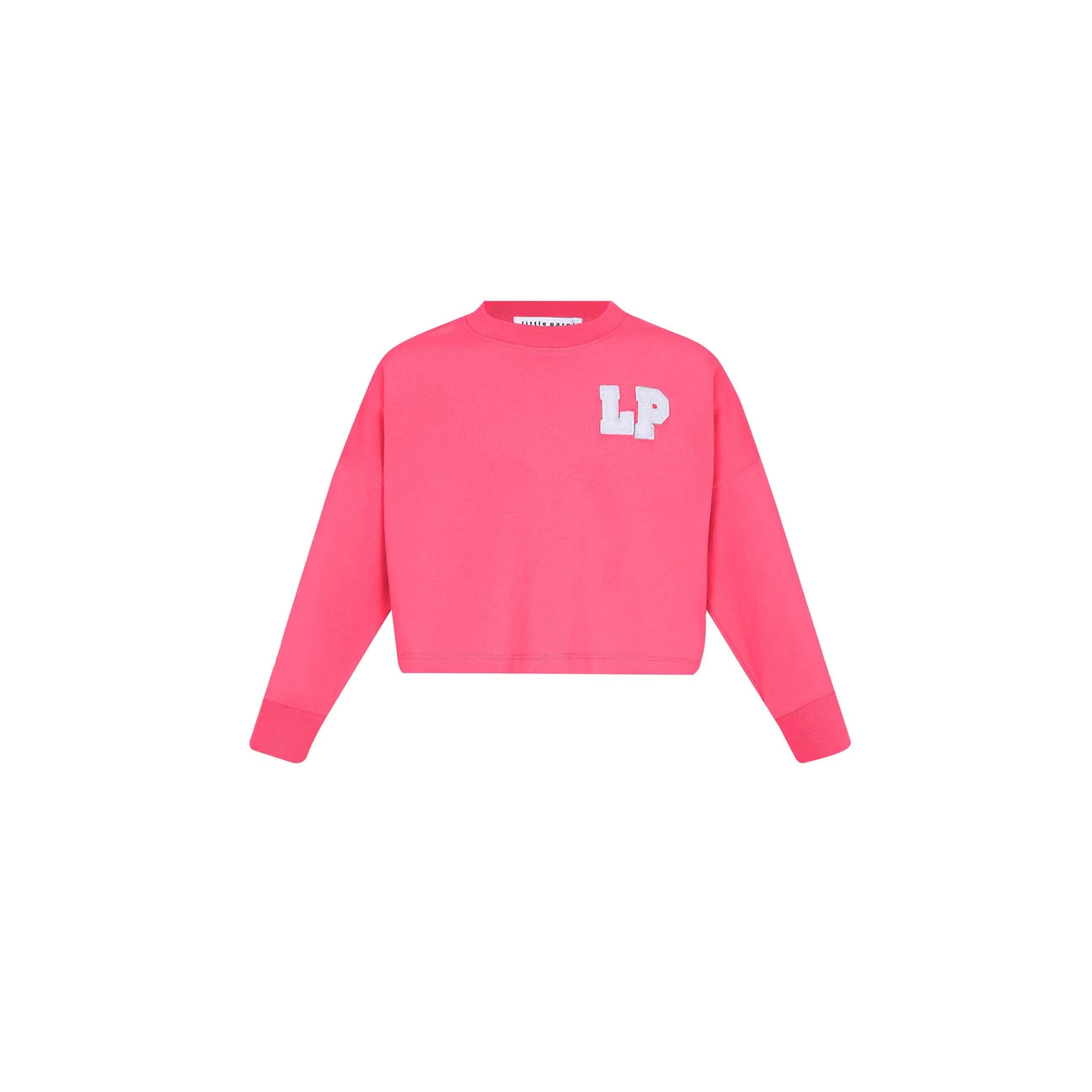 Girls Cropped Tee- Hot Pink