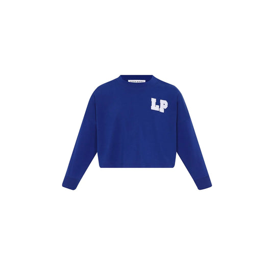 Girls Cropped Tee- Royal Blue