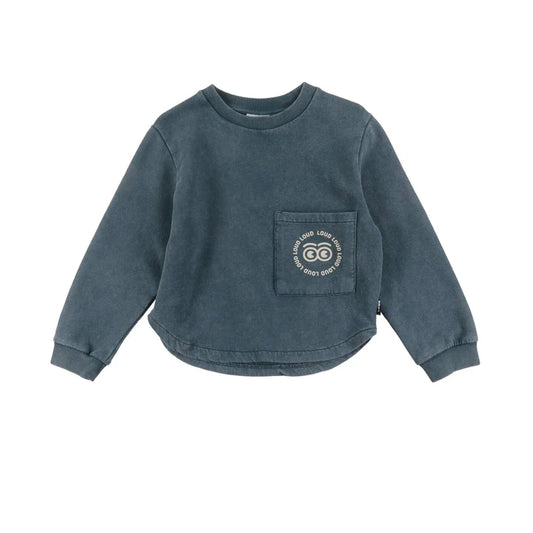BROTHER - Green Storm Marble Dye Front Pocket Sweater