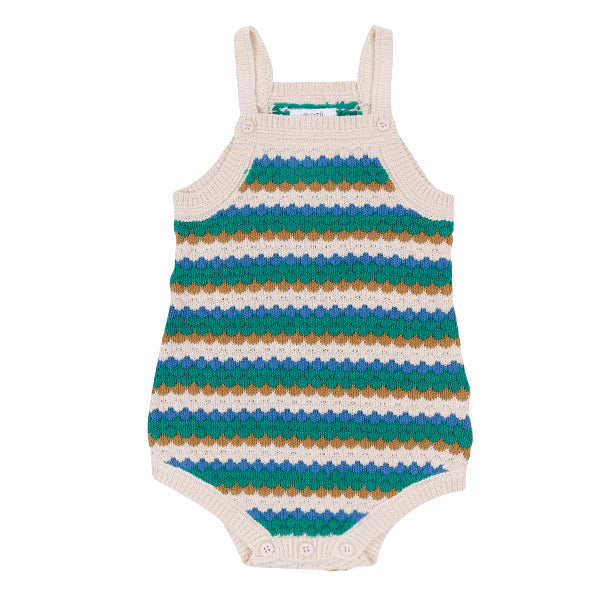 Green Multi Tate Romper