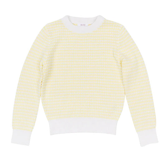 Pale Yellow Saul LS Sweater