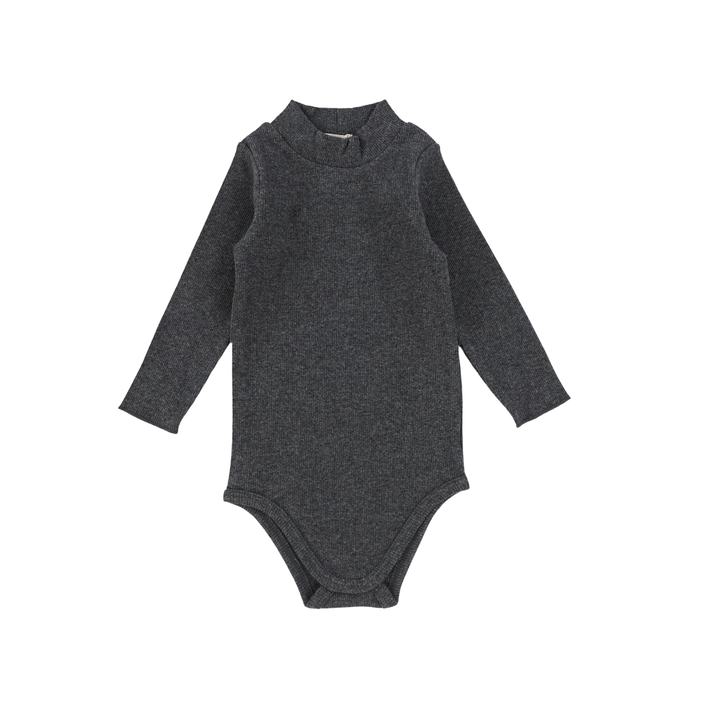 Ribbed Mockneck Onesie Heather Grey