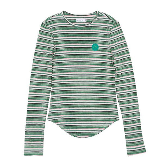 Green Ella Stripe Tee