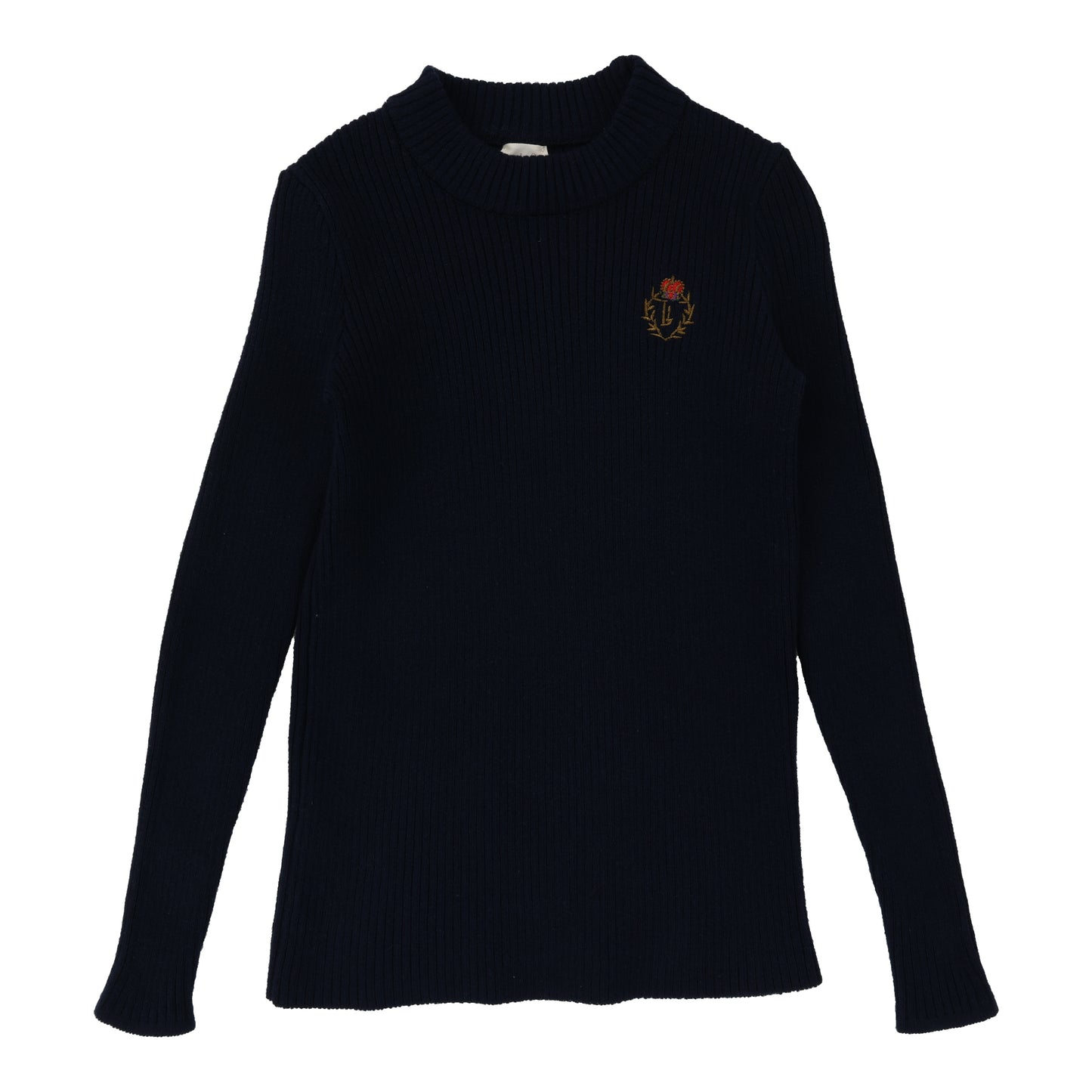 Crest Knit Mockneck - Navy