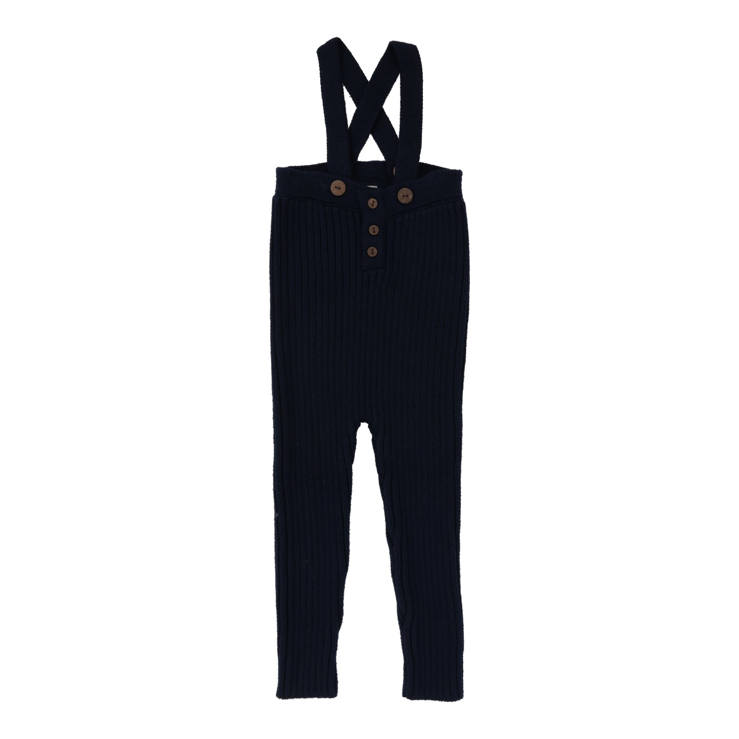 RIB KNIT OVERALLS NAVY