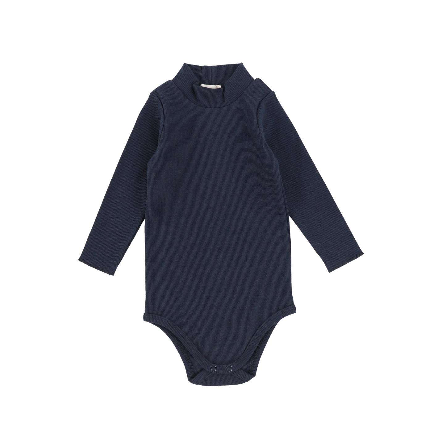 Ribbed Mockneck Onesie Navy