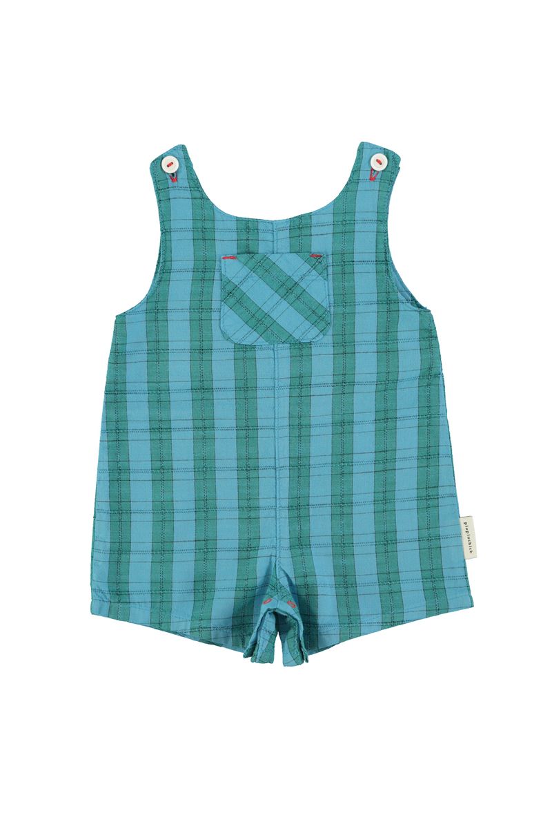Blue & Green Baby Short Jumpsuit