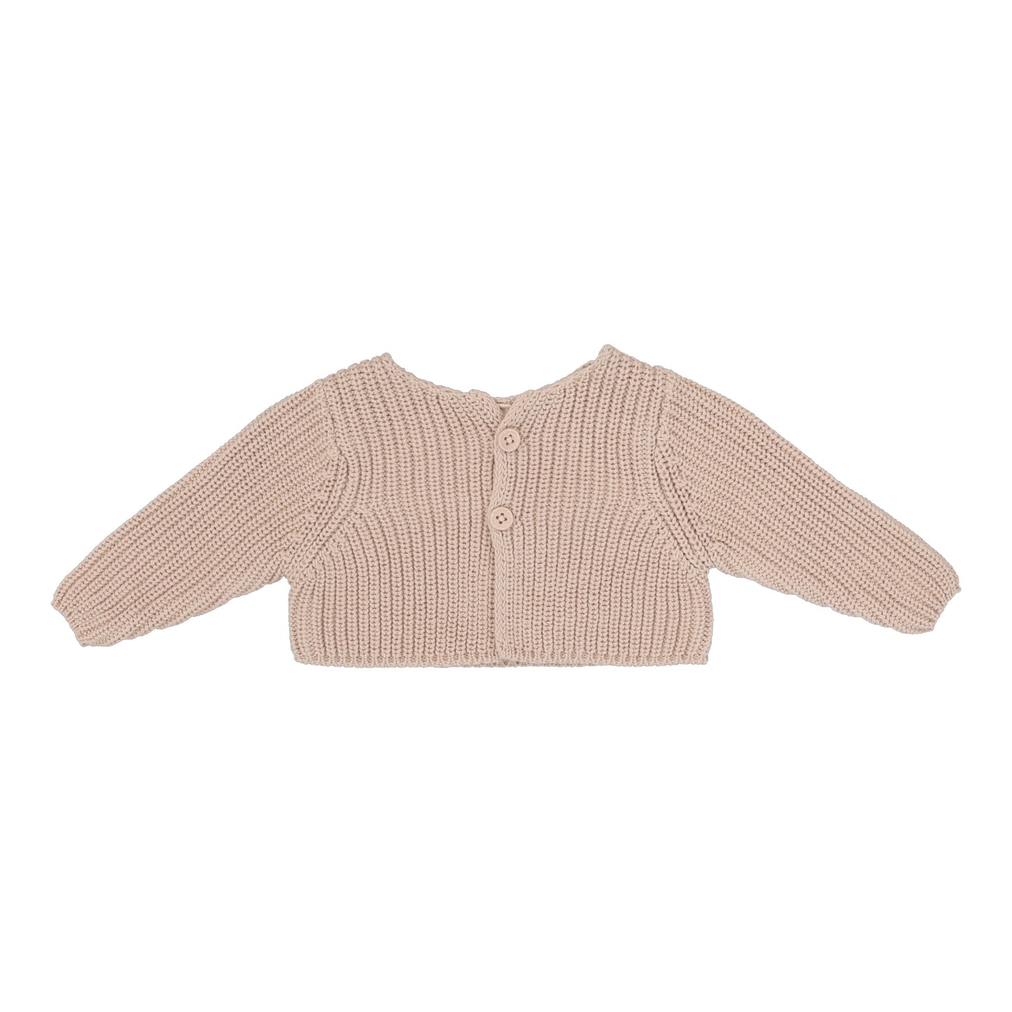 Chunky Knit Shrug- Blush