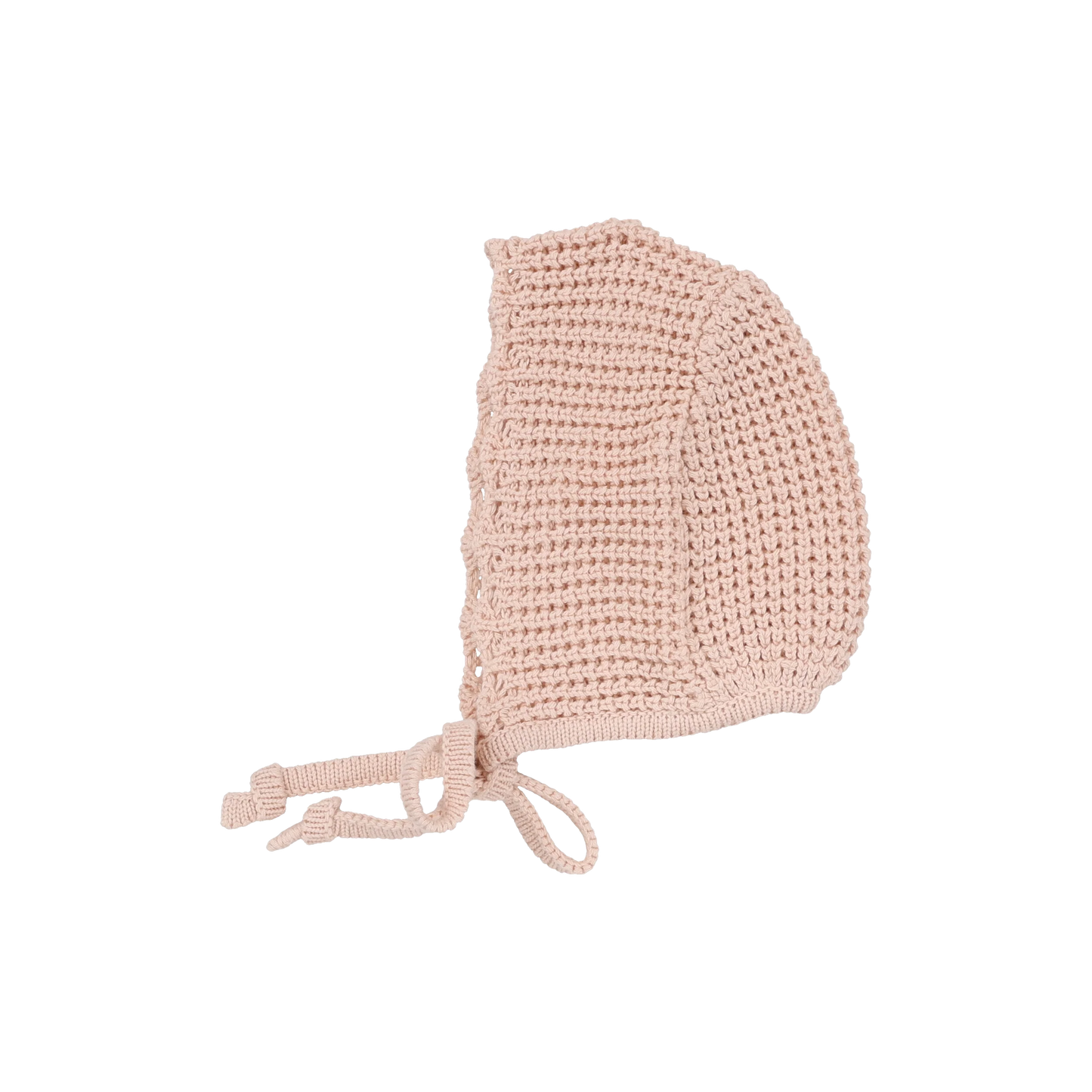 Chunky Knit Bonnet Dusty Pink