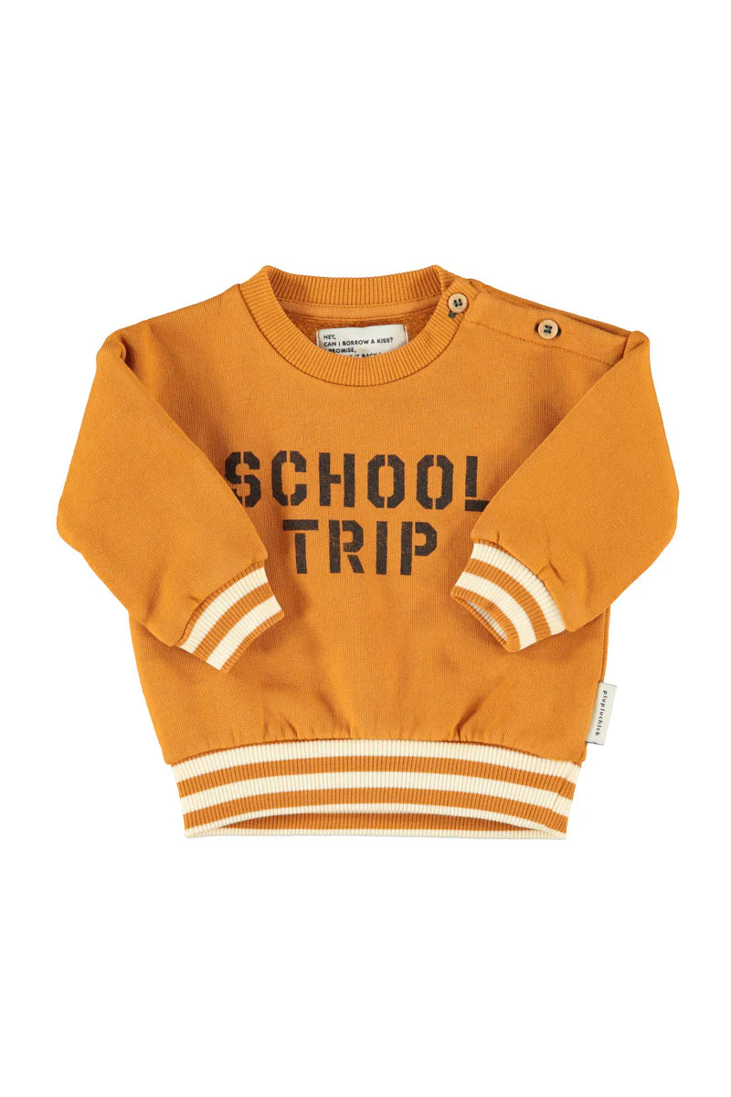 Baby Sweatshirt Camel with "school Trip" Print