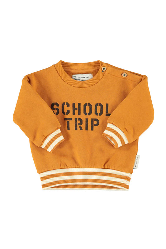 Baby Sweatshirt Camel with "school Trip" Print
