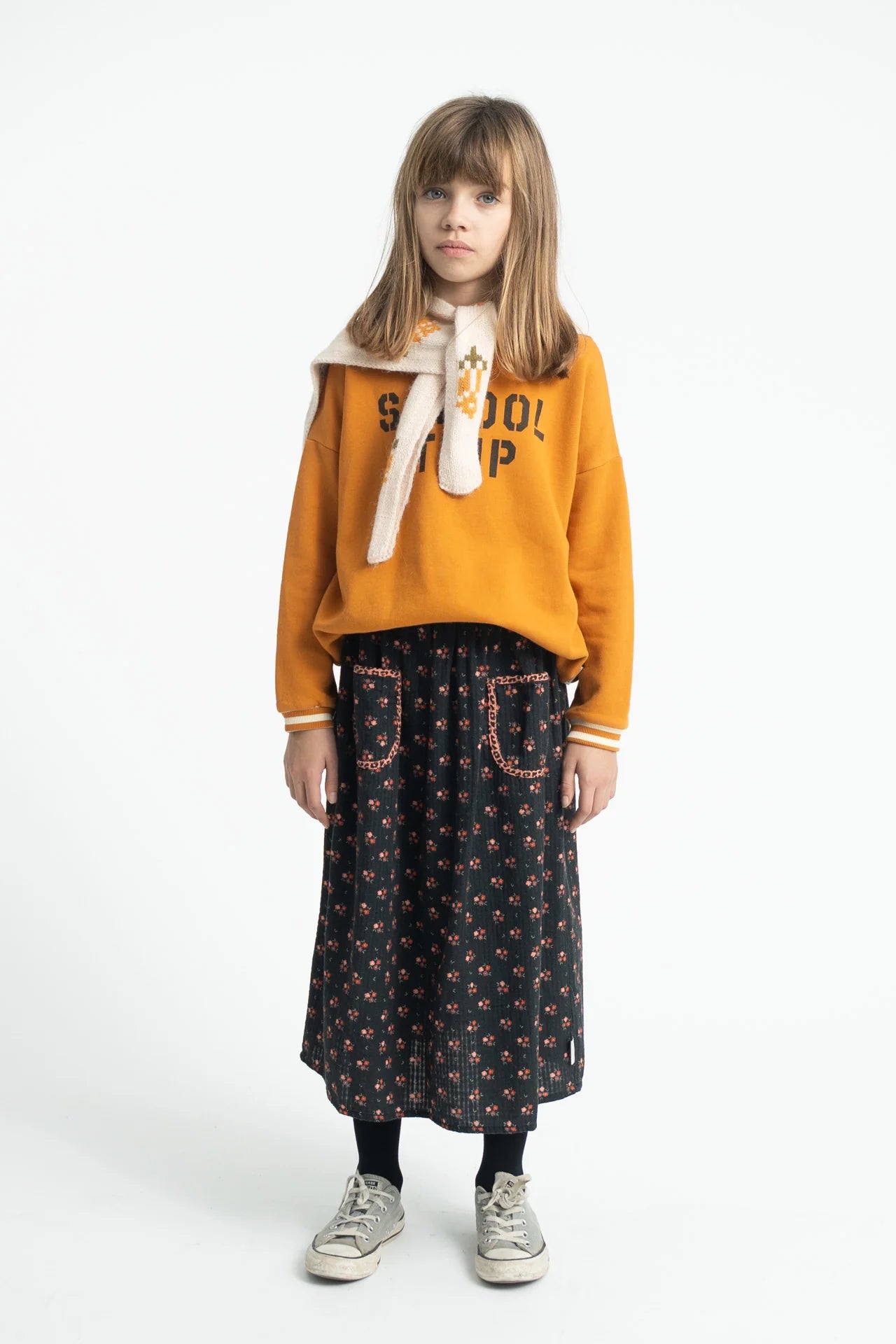 Sweatshirt Camel with "school Trip" Print