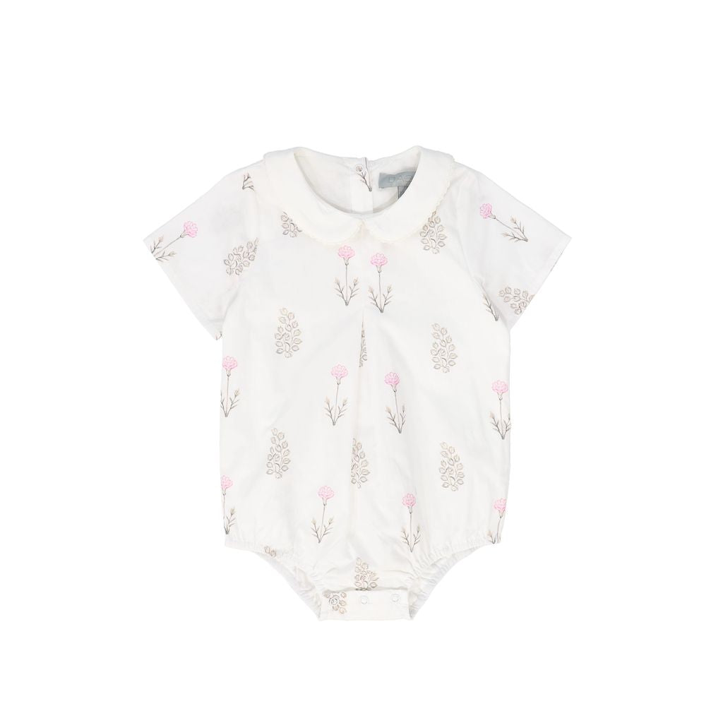 Scattered Floral Collar Romper
