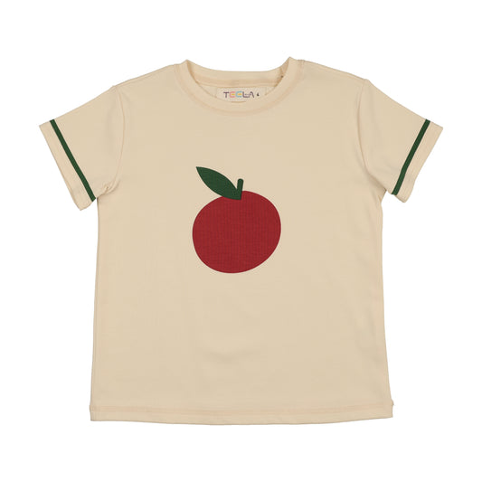 Beige Apples Boys Top