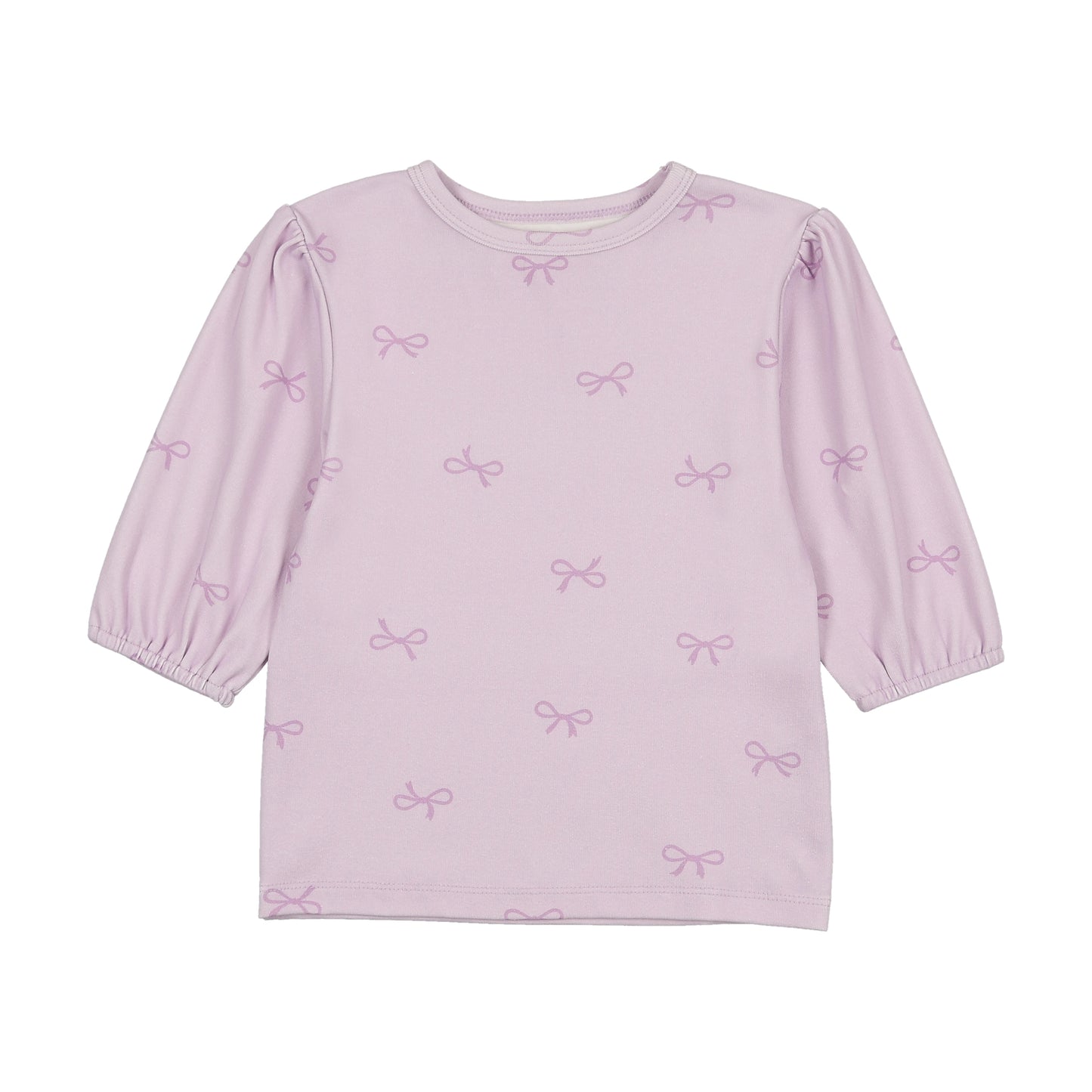 Lavender Bow Printed Top