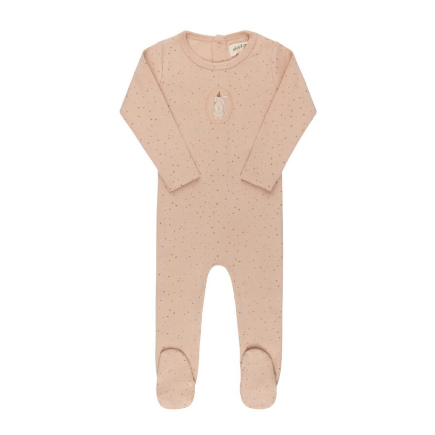Cotton Bunny Pink Footie