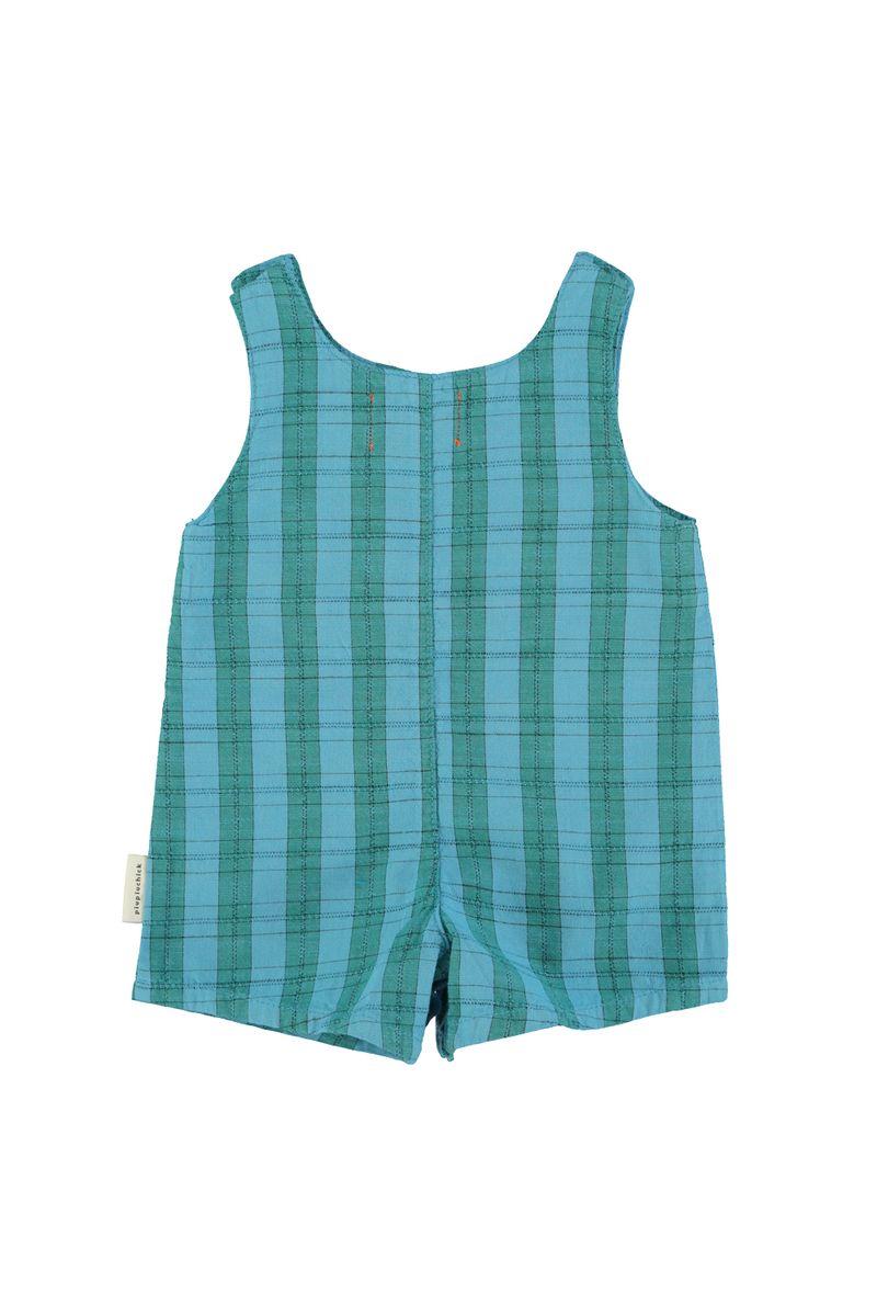 Blue & Green Baby Short Jumpsuit