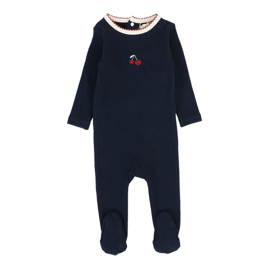 Bon Voyage Girl Footie Navy