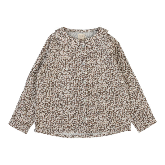 Daisy Floral Blouse - Dusty Pink