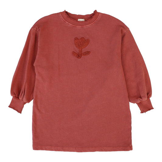 Sherpa Tulip Dress Mineral Red