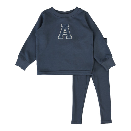 Sherpa Varsity Set Off Blue
