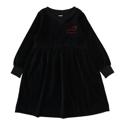Velour Dress Black