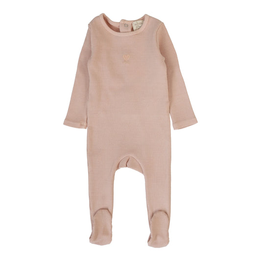 Wash Footie Dusty Pink