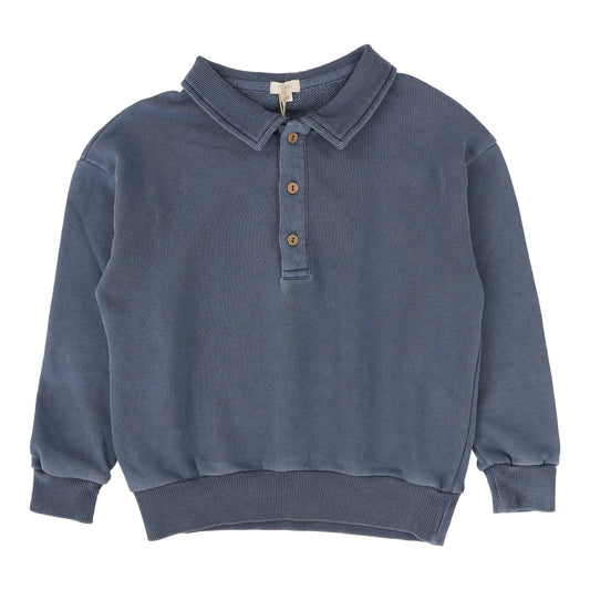 Sweatshirt Polo Blue Wash