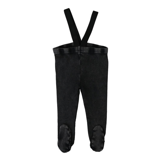 Suspender Leggings Black Wash