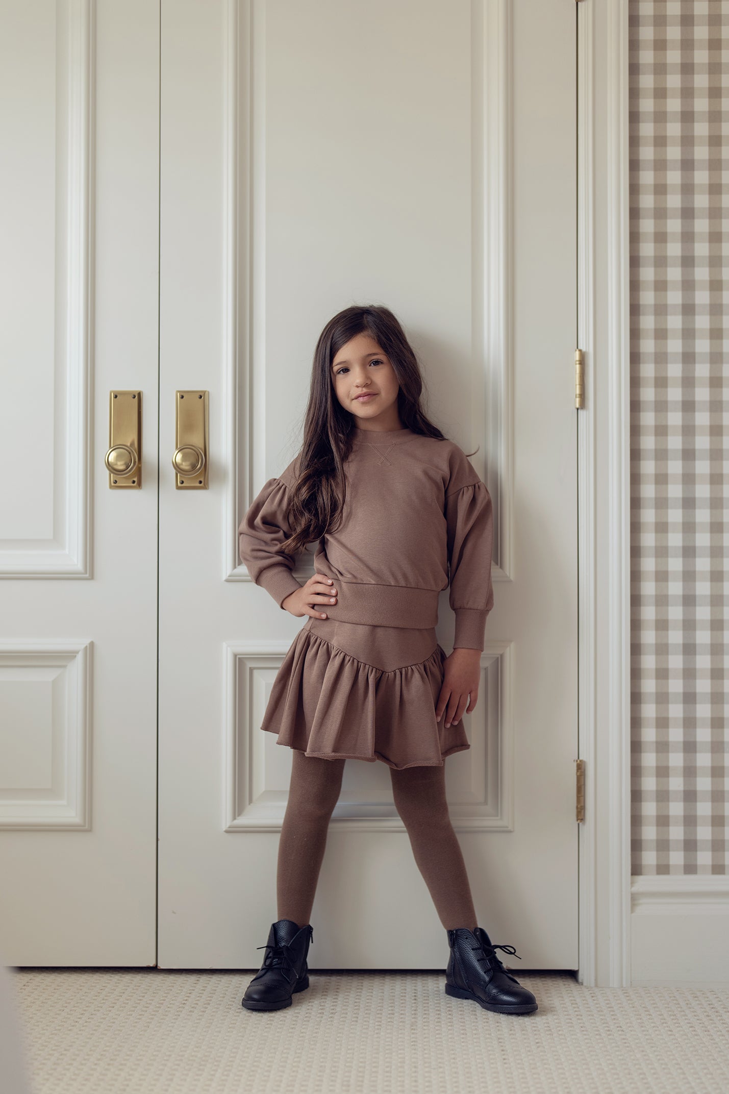 Mocha Sweatshirt Skirt