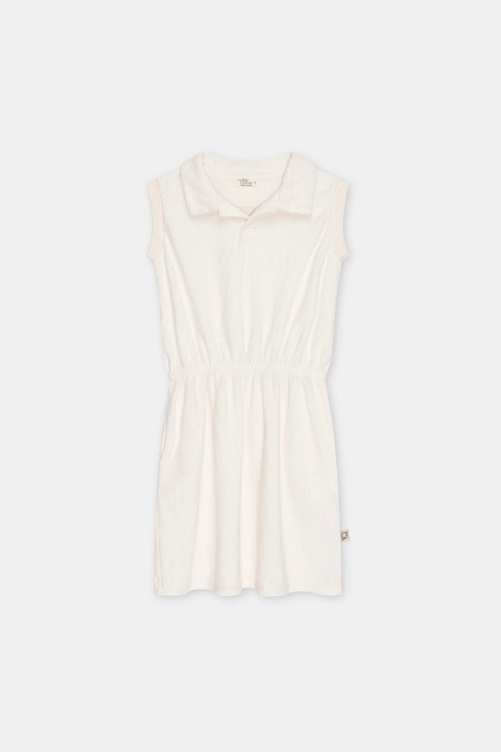 Terry polo dress Ivory