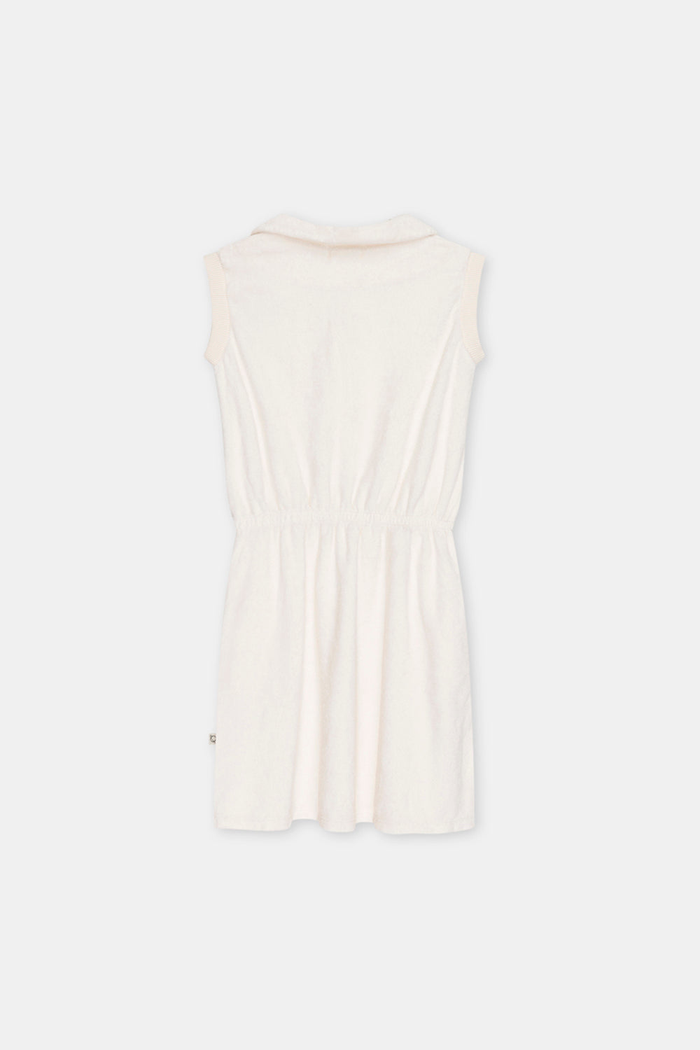 Terry polo dress Ivory