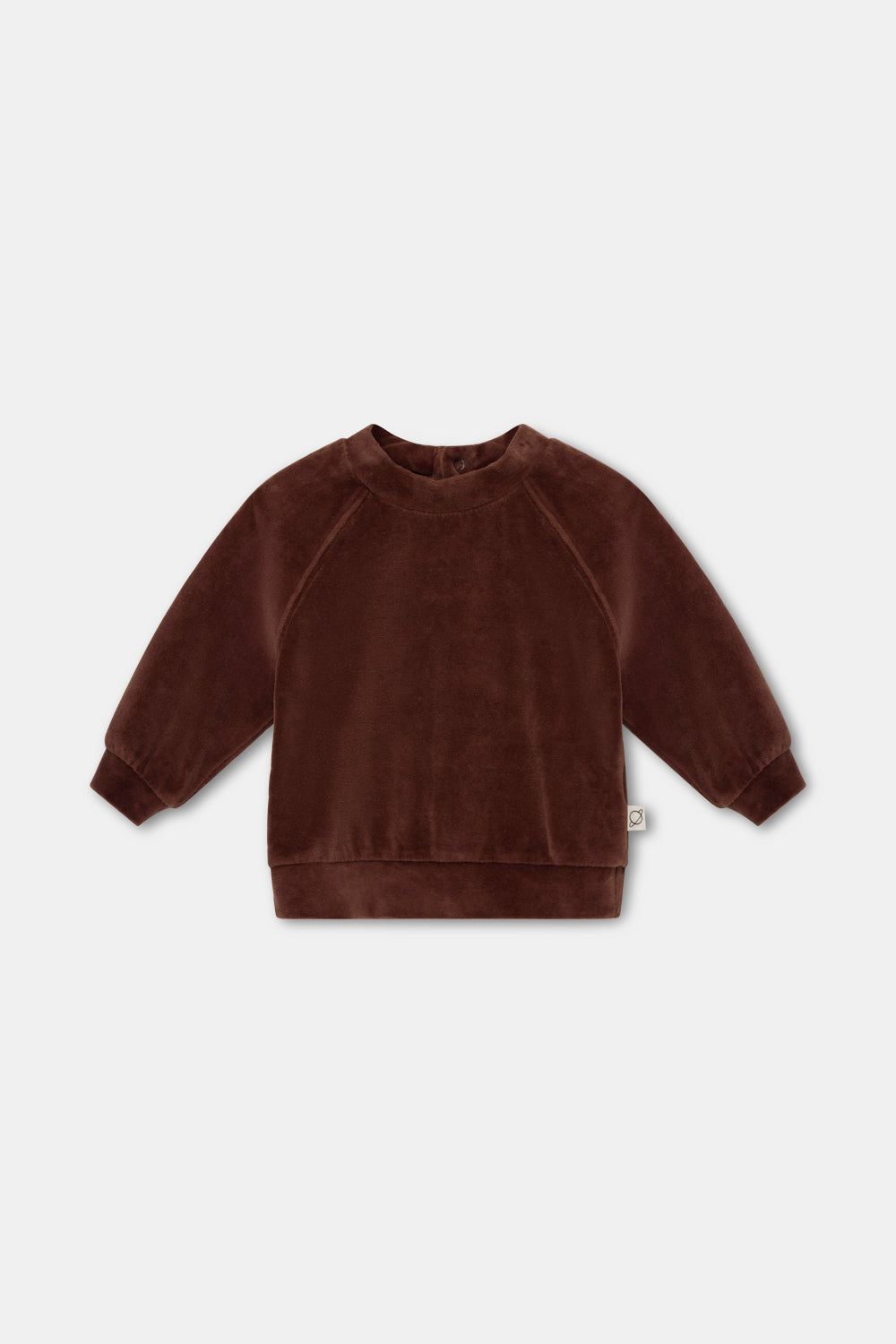 Velour Sweatshirt Set - Brown