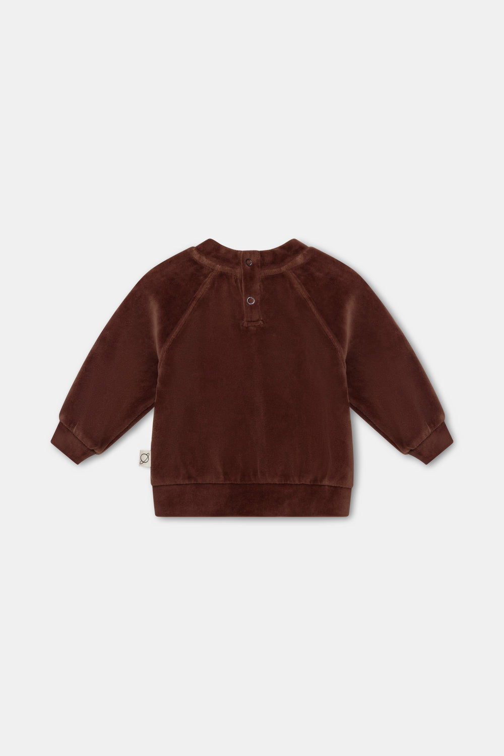 Velour Sweatshirt Set - Brown